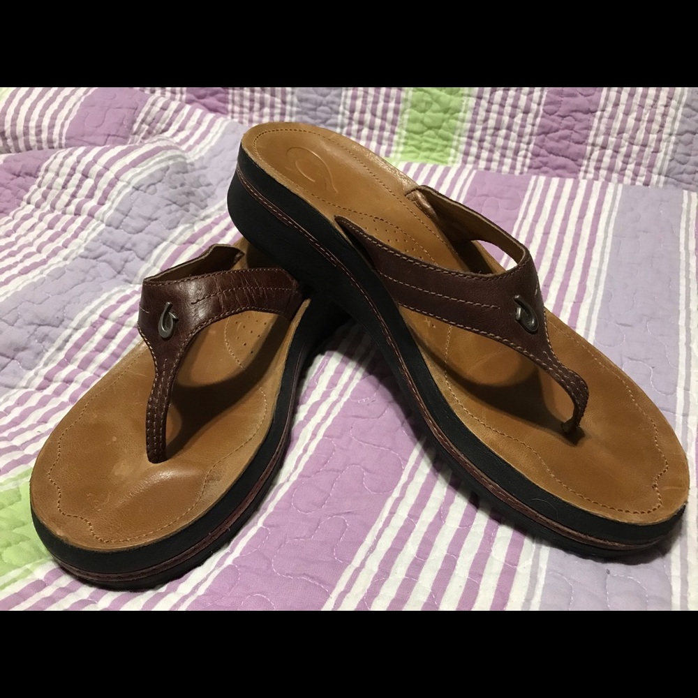 OluKai Leather Sandals